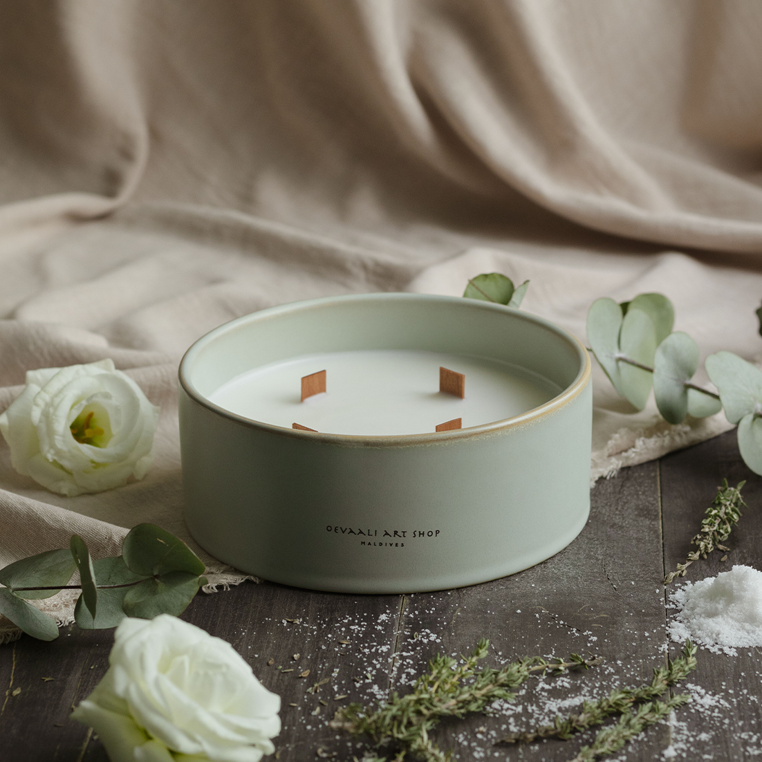 Sea Flowers & Sage Décor Candle