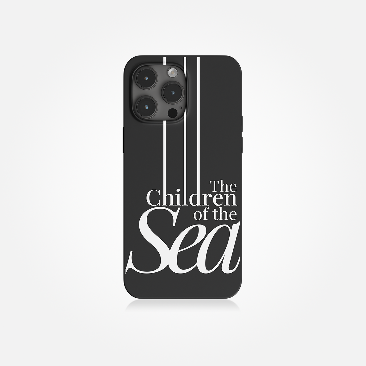 The Children of the Sea Silicone Phone Case (Black)