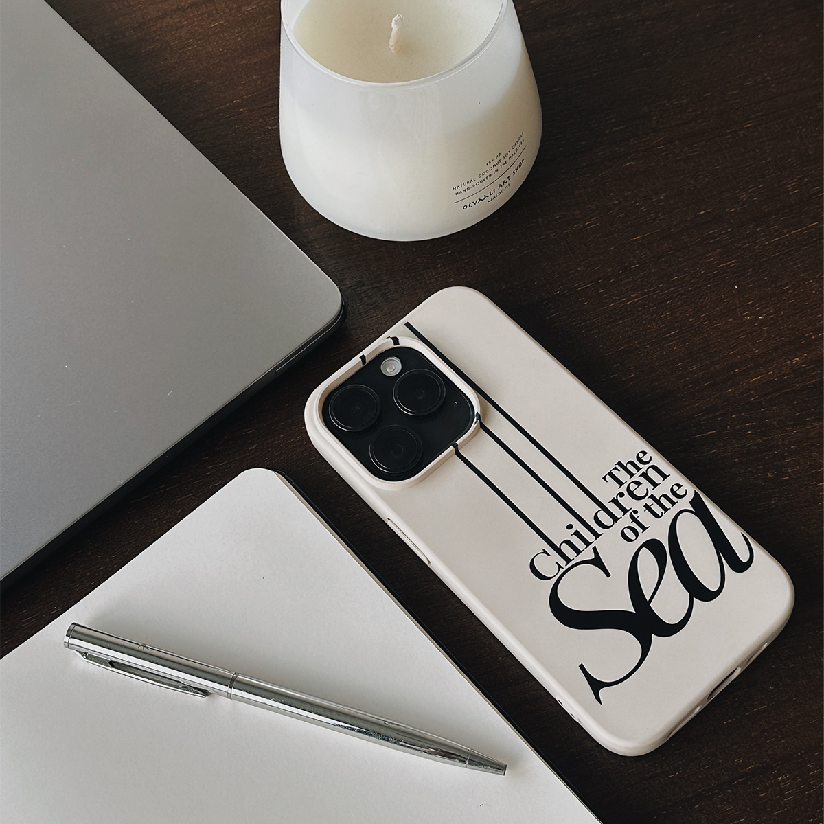 The Children of the Sea Silicone Phone Case (Cream)
