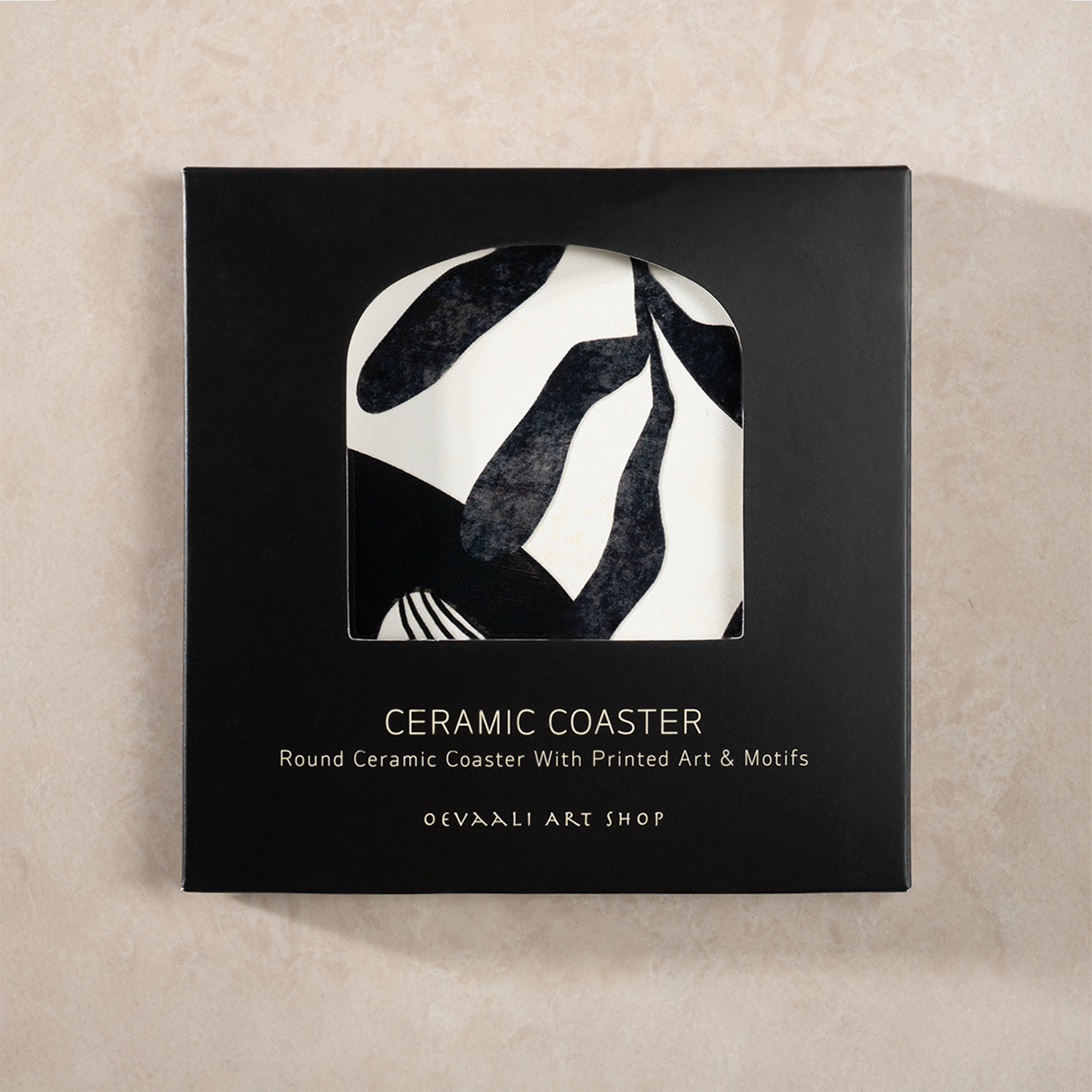 Folk Ceramic Coaster