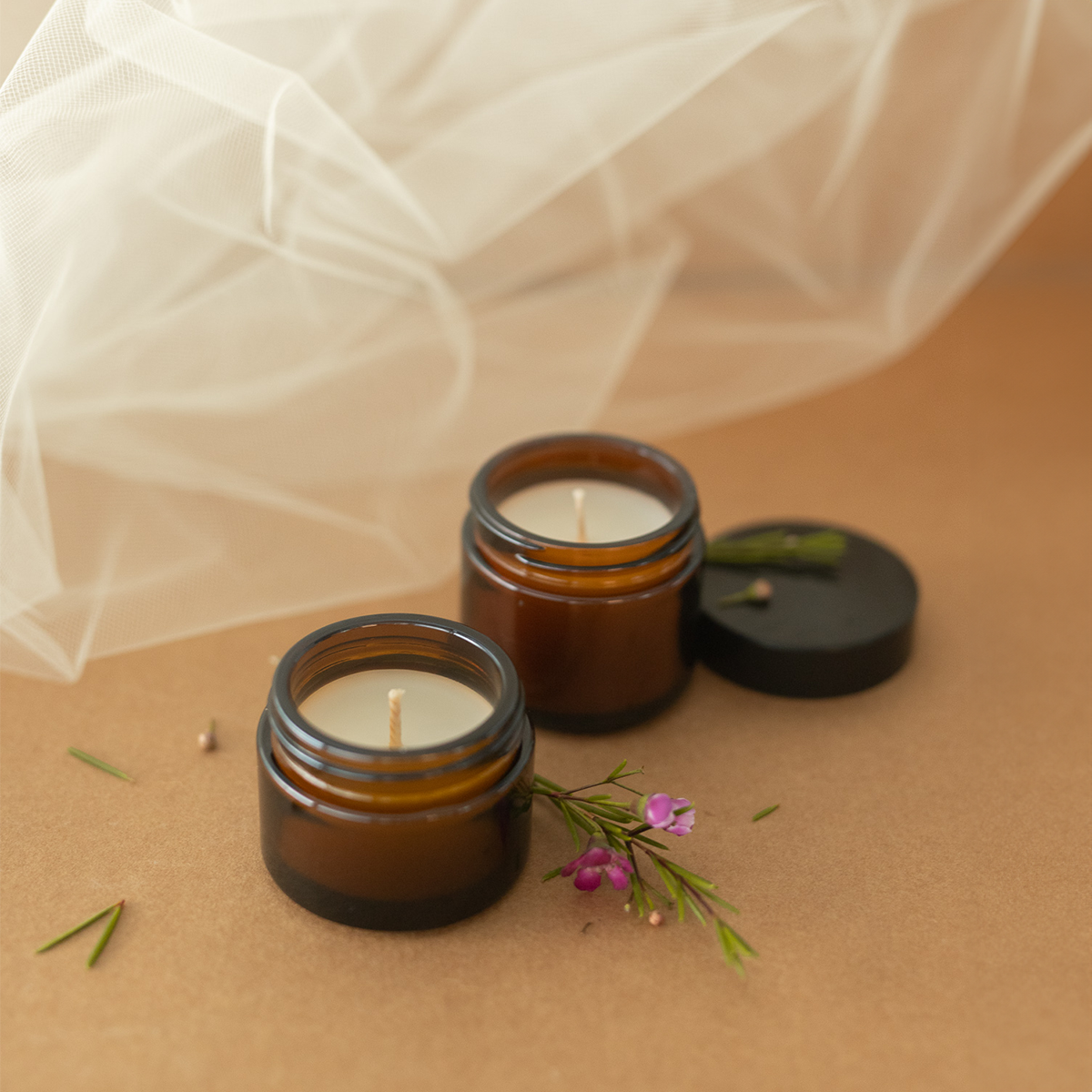 Valentine's Day Mini Candle: Sweet Hibiscus Candle