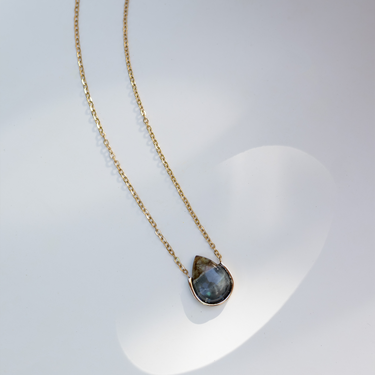 Picasso Jasper Stone Necklace (Teardrop)