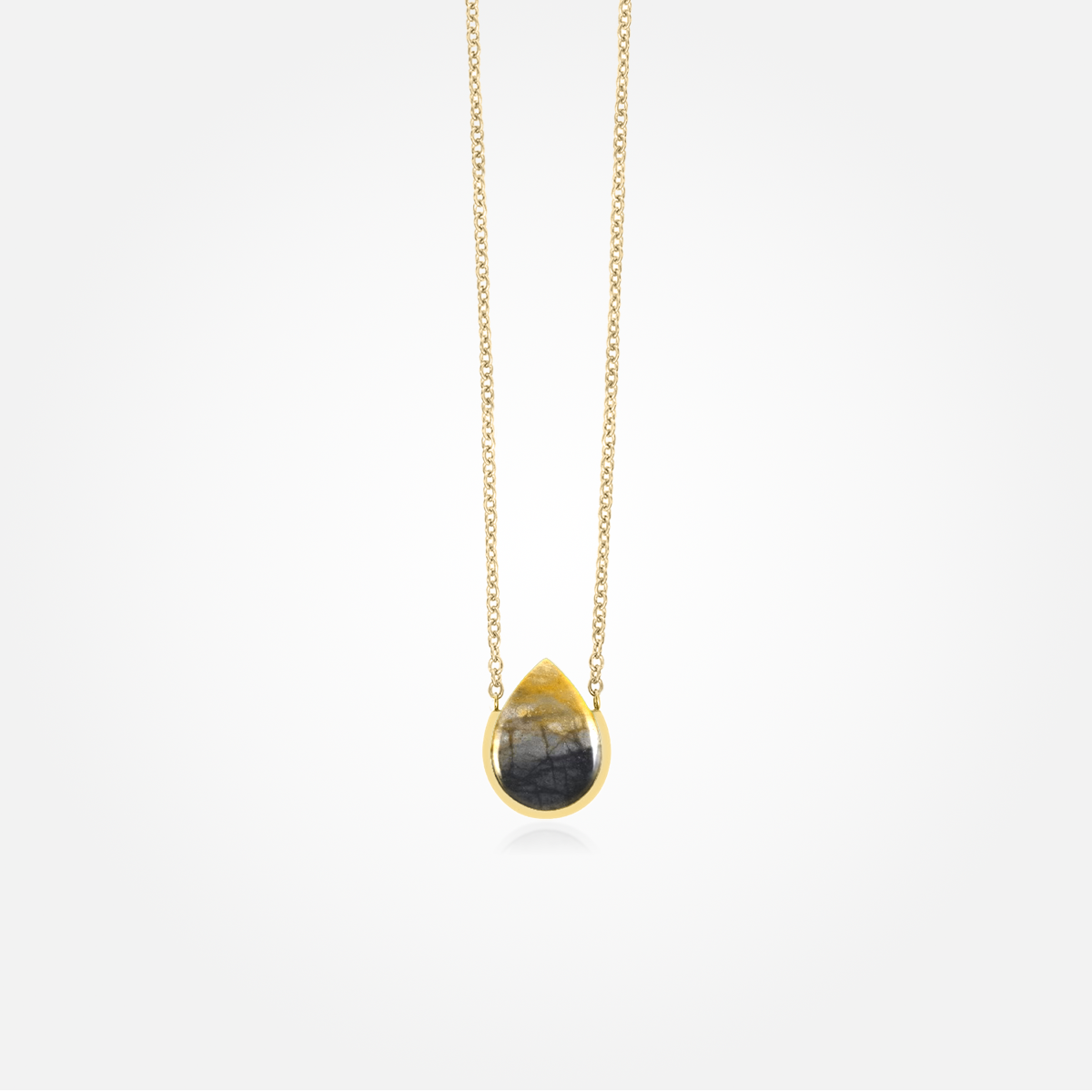 Picasso Jasper Stone Necklace (Teardrop)