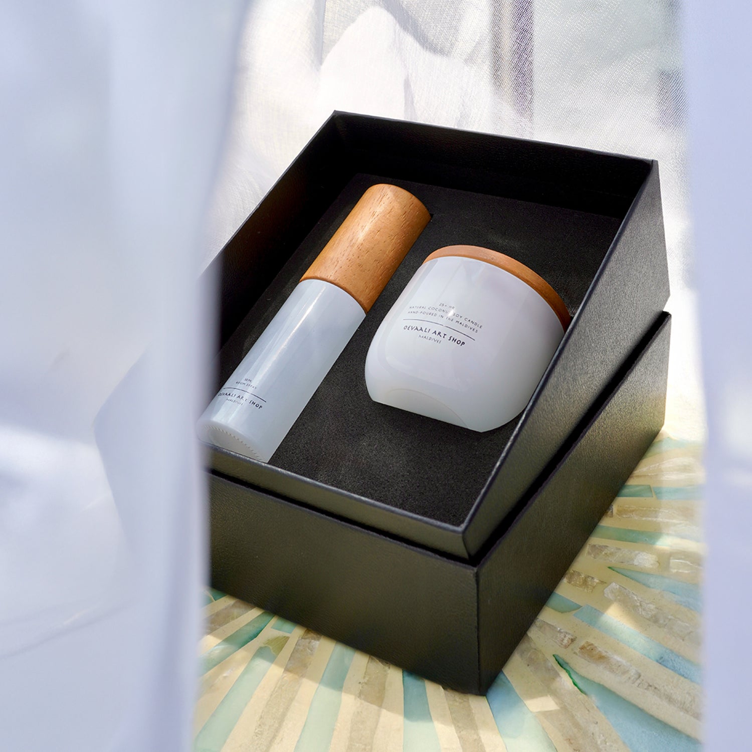 Sea & Sun Candle & Room Spray Gift Set - Petite