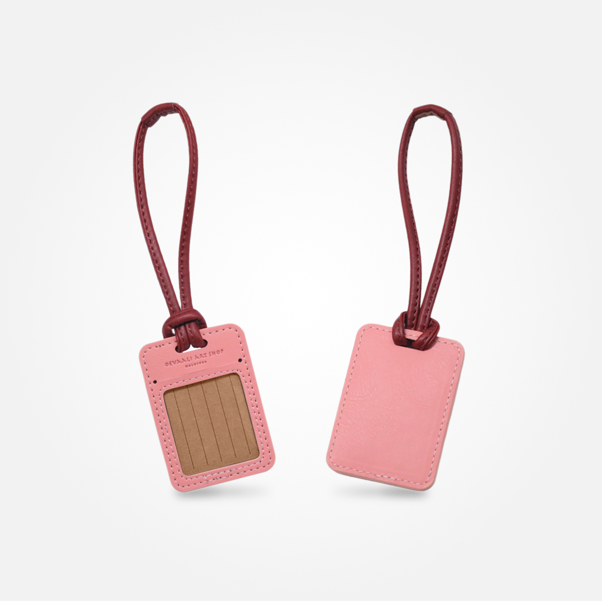Bag Tag (Blush/Brown)