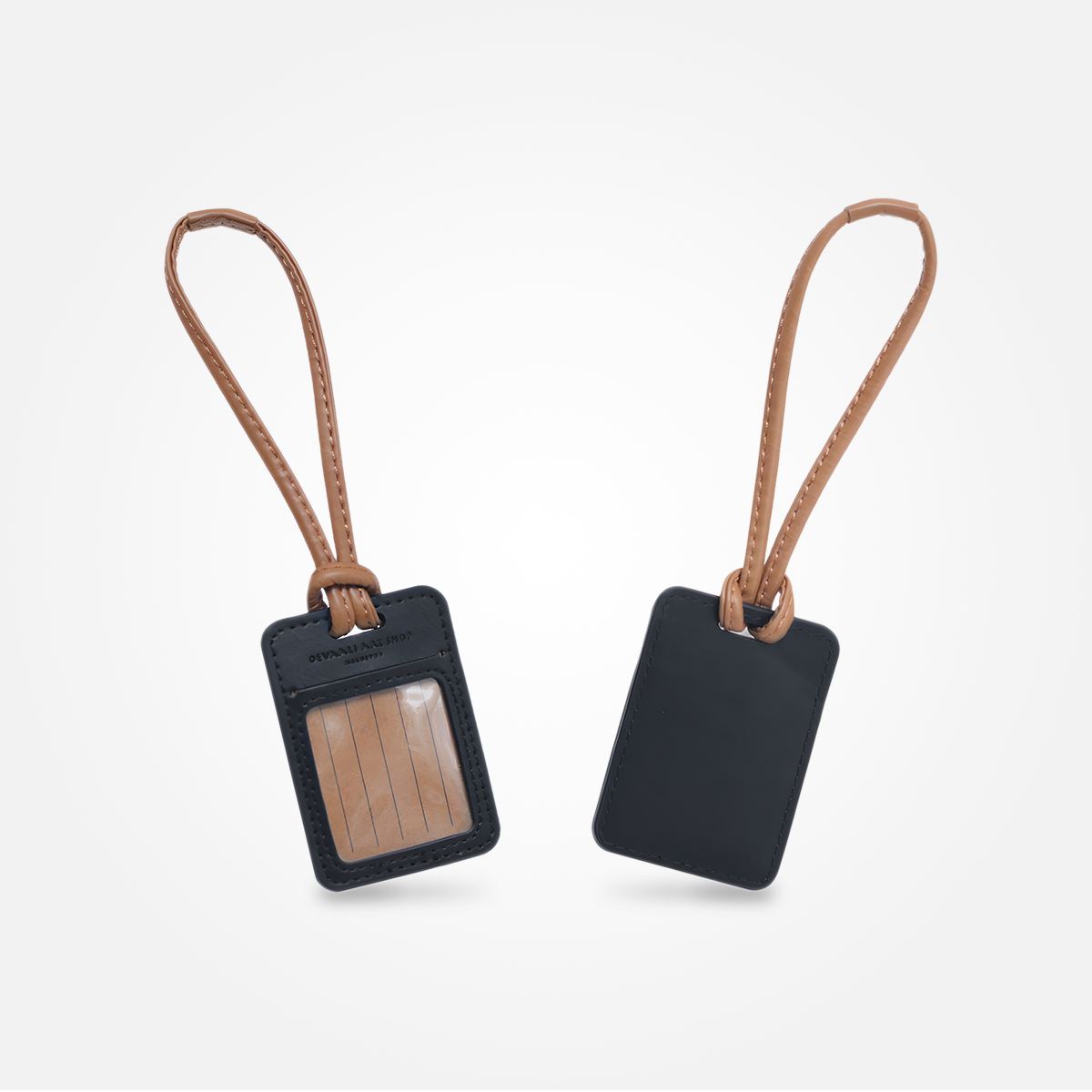 Bag Tag (Black/Brown)