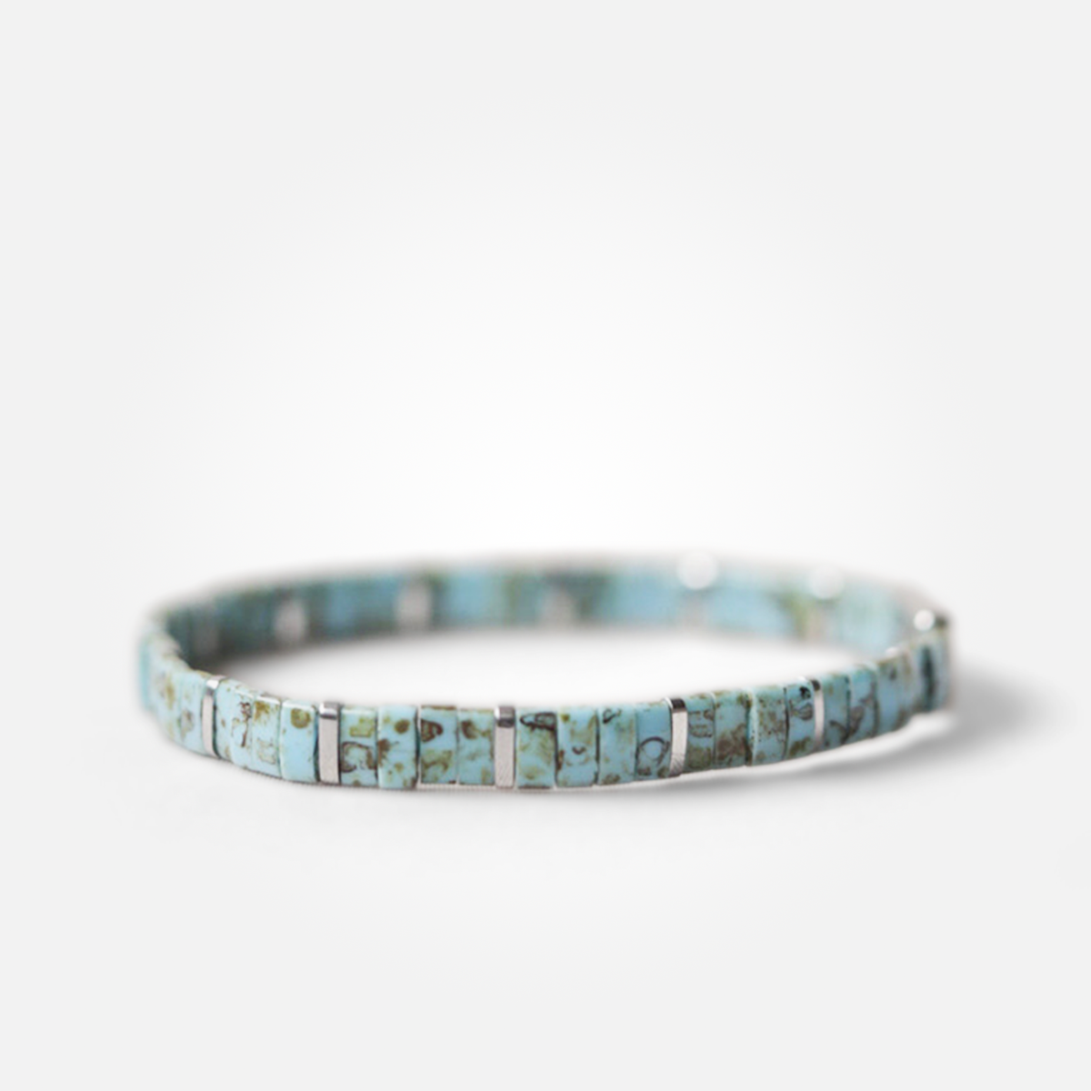 Turquoise Tila Bracelet