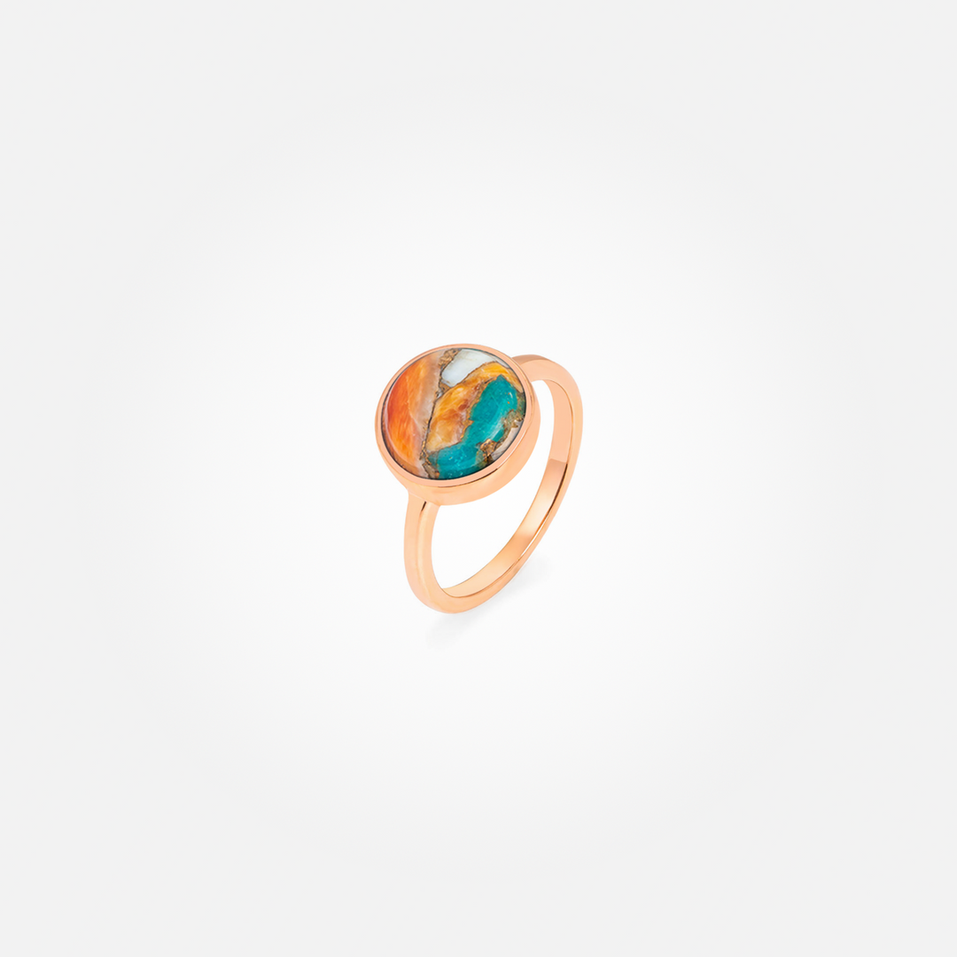 Turquoise Oyster Copper Stone Ring – Oevaali Art Shop