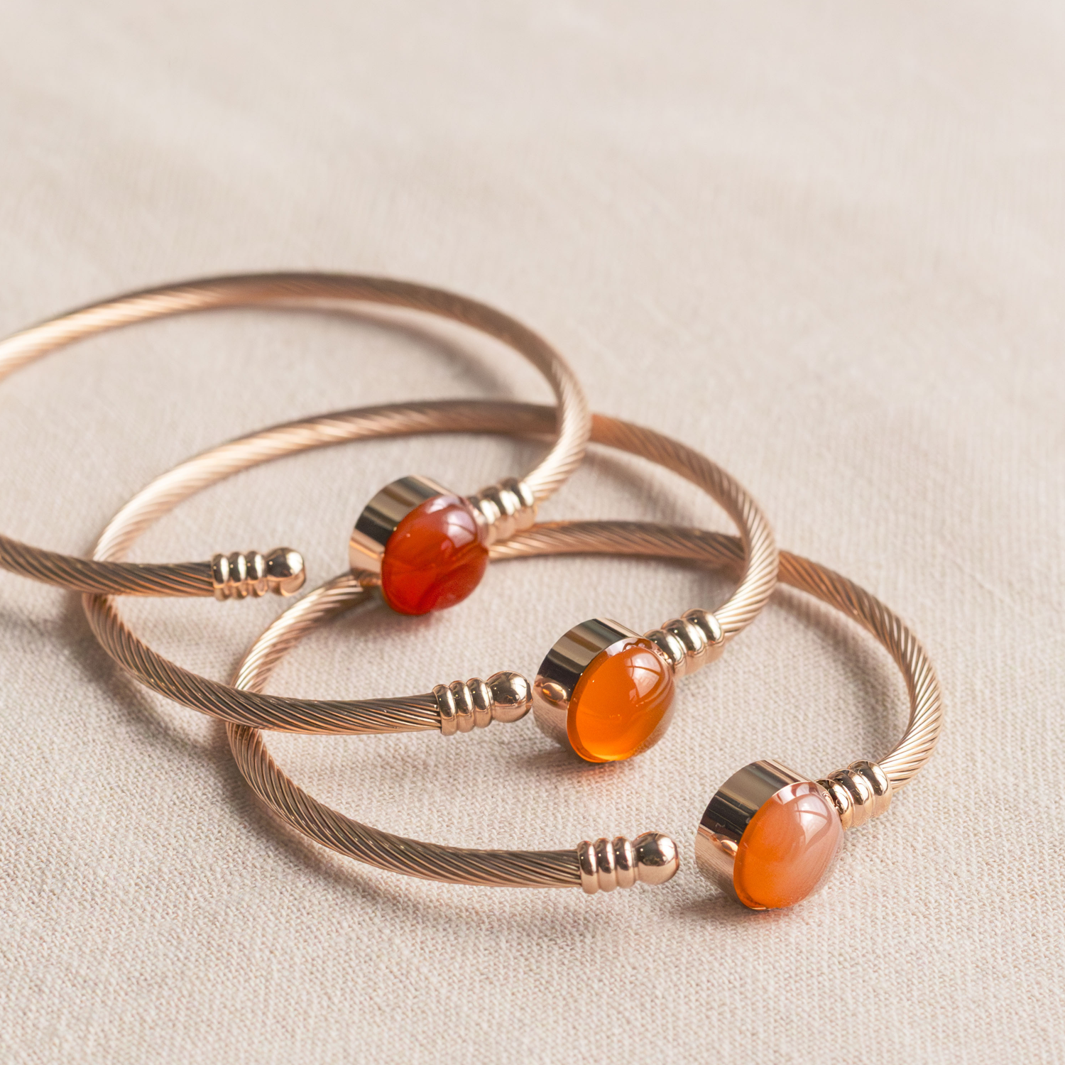 Red Agate Stone Solasta Cuff