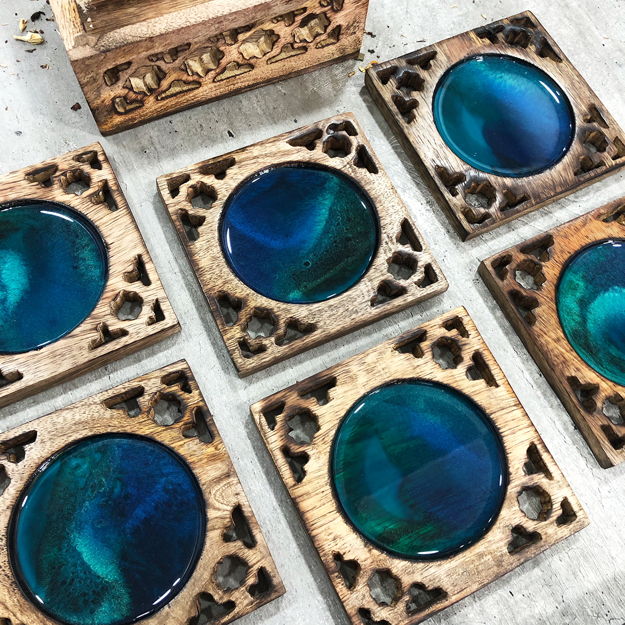 Mosaic Handcrafted Coaster Set